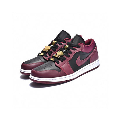 Anum Bags AJ1 low wine red metal wings