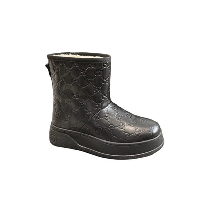 GG WOMEN’S BOOT GG LEATHER BLACK