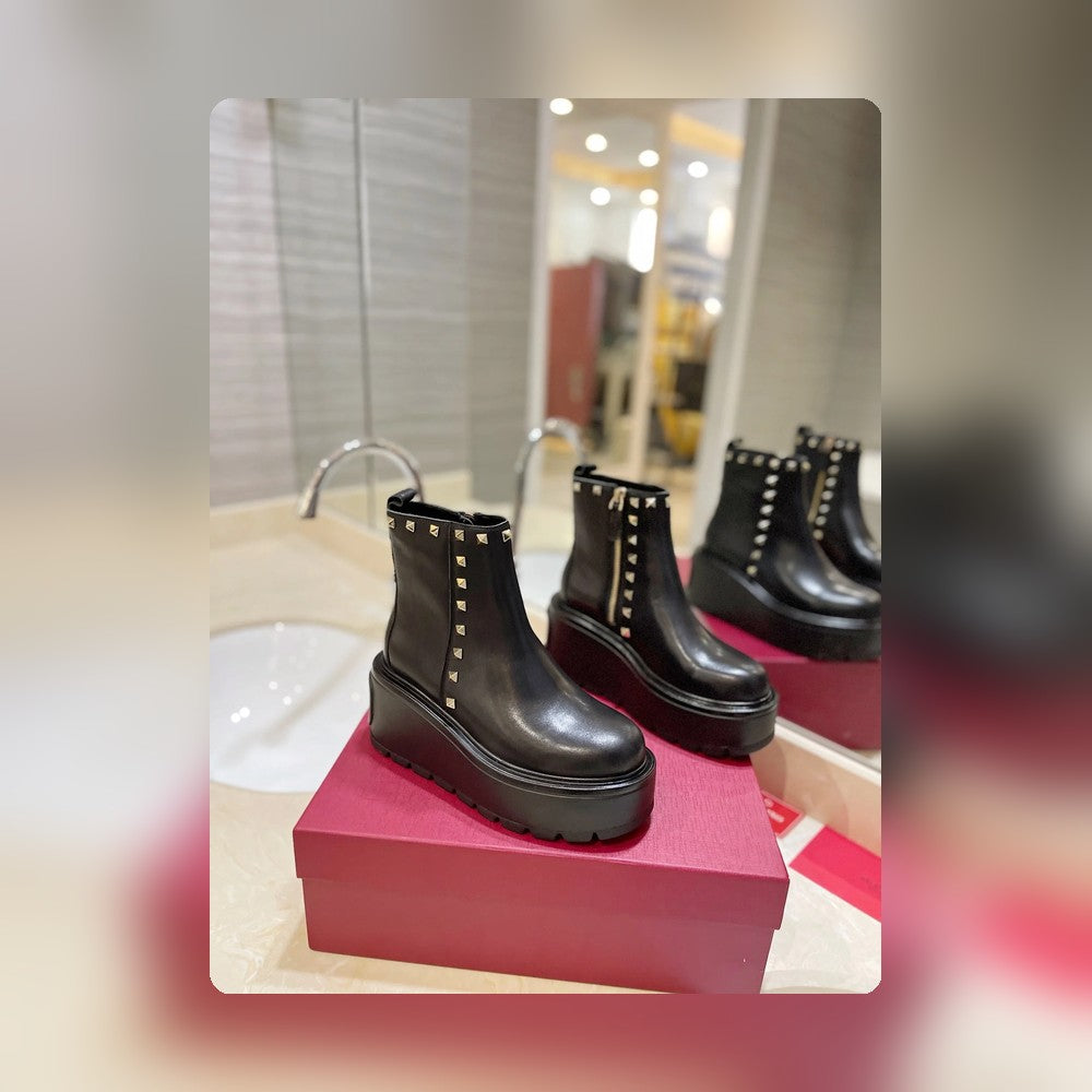 nmb GARAVANI UNIQUEFORM CALFSKIN ANKLE BOOT BLACK 1W2S0CS0MMD 0NO