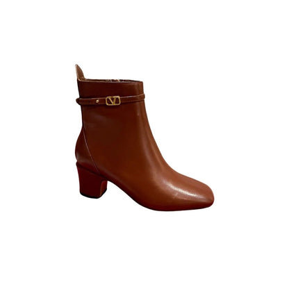 nmb GARAVANI TAN GO ANKLE BOOT IN CALFSKIN LEATHER BROWN