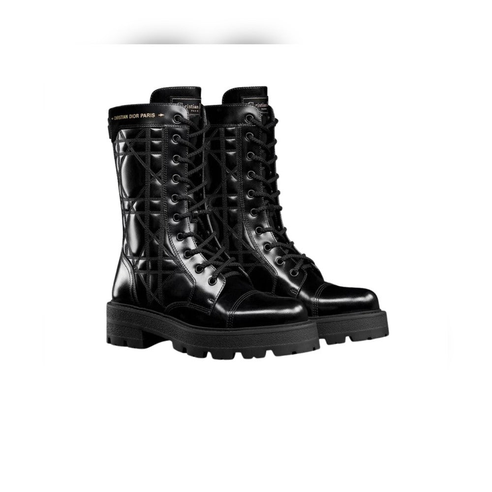 VBS D UNIT ANKLE BOOT QUILTED CANNAGE CALFSKIN BLACK KCI995CQC S900