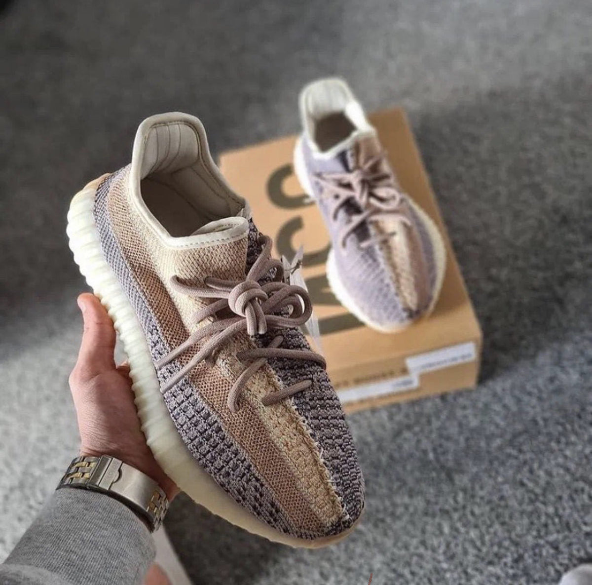 Anum Bags Yzy 350 V2 Grey Pearl Sneaker