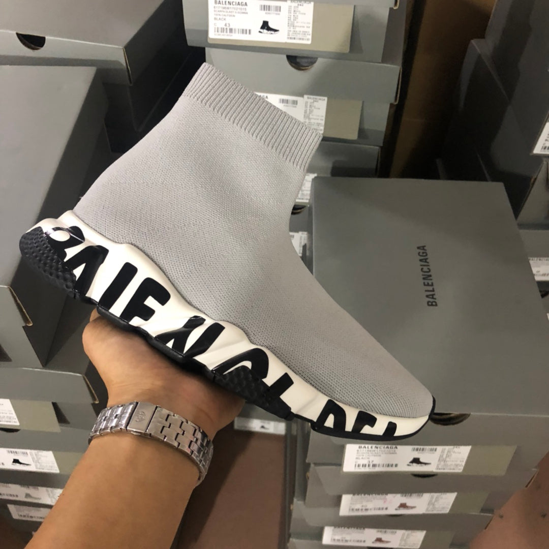 Anum Bags Bla Speed Print Stretch Knit Sneakers