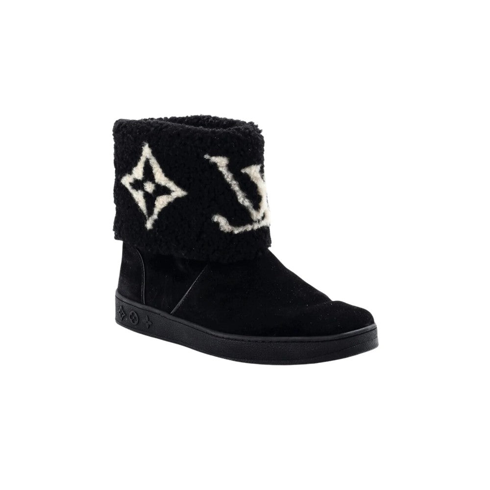 nmb SNOWDROP FLAT ANKLE BOOT BLACK 1AACHV