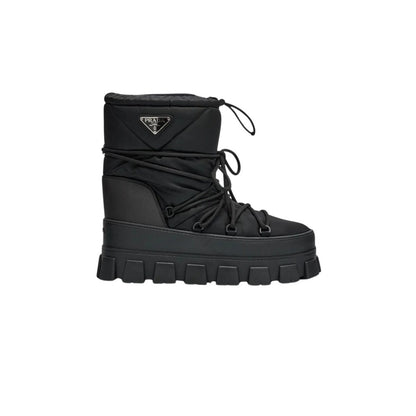 PD NYLON GABARDINE APRÈS SKI BOOTIES BLACK 1U007N 3LFV F0002 F 040