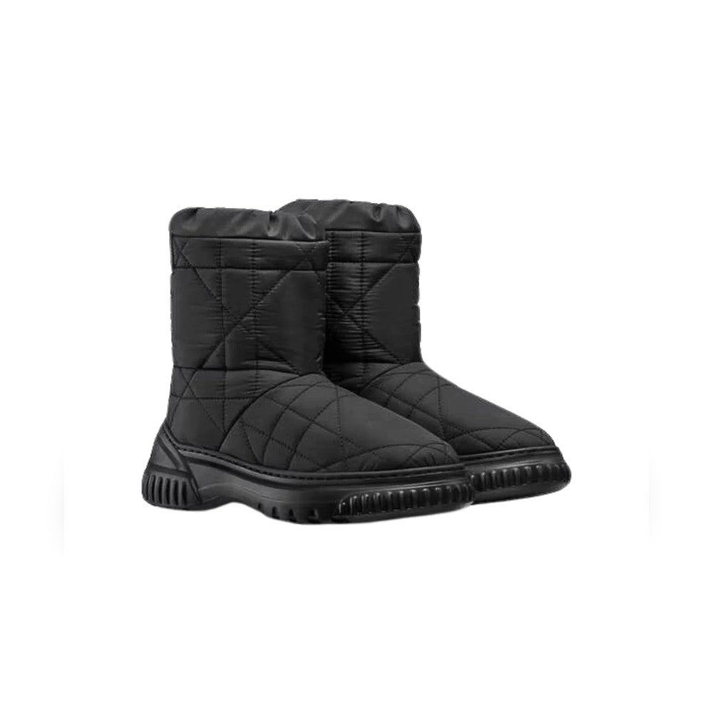 DD FROST ANKLE BOOT BLACK QUILTED NYLON BLACK