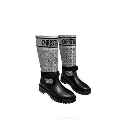 DD D MAJOR BOOT CALFSKIN BLACK AND GREY