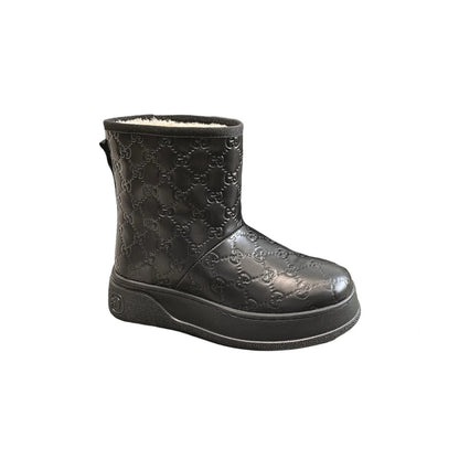 GG WOMEN’S BOOT GG LEATHER BLACK