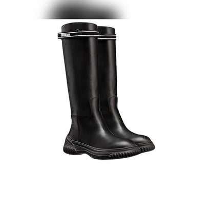 VBS D RACER BOOT CALFSKIN BLACK KDI781VEA S17X