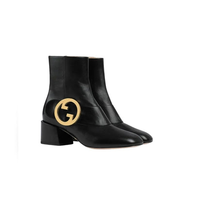 Vbs BLONDIE WOMEN'S ANKLE BOOT LEATHER BLACK 700016C9D001000