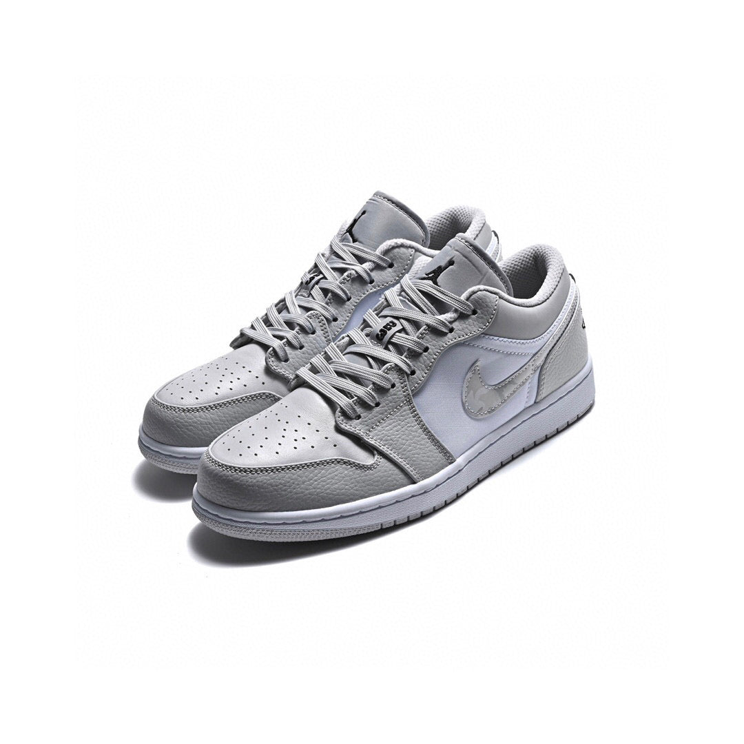 Anum Bags AJ1 low grey and white camouflage