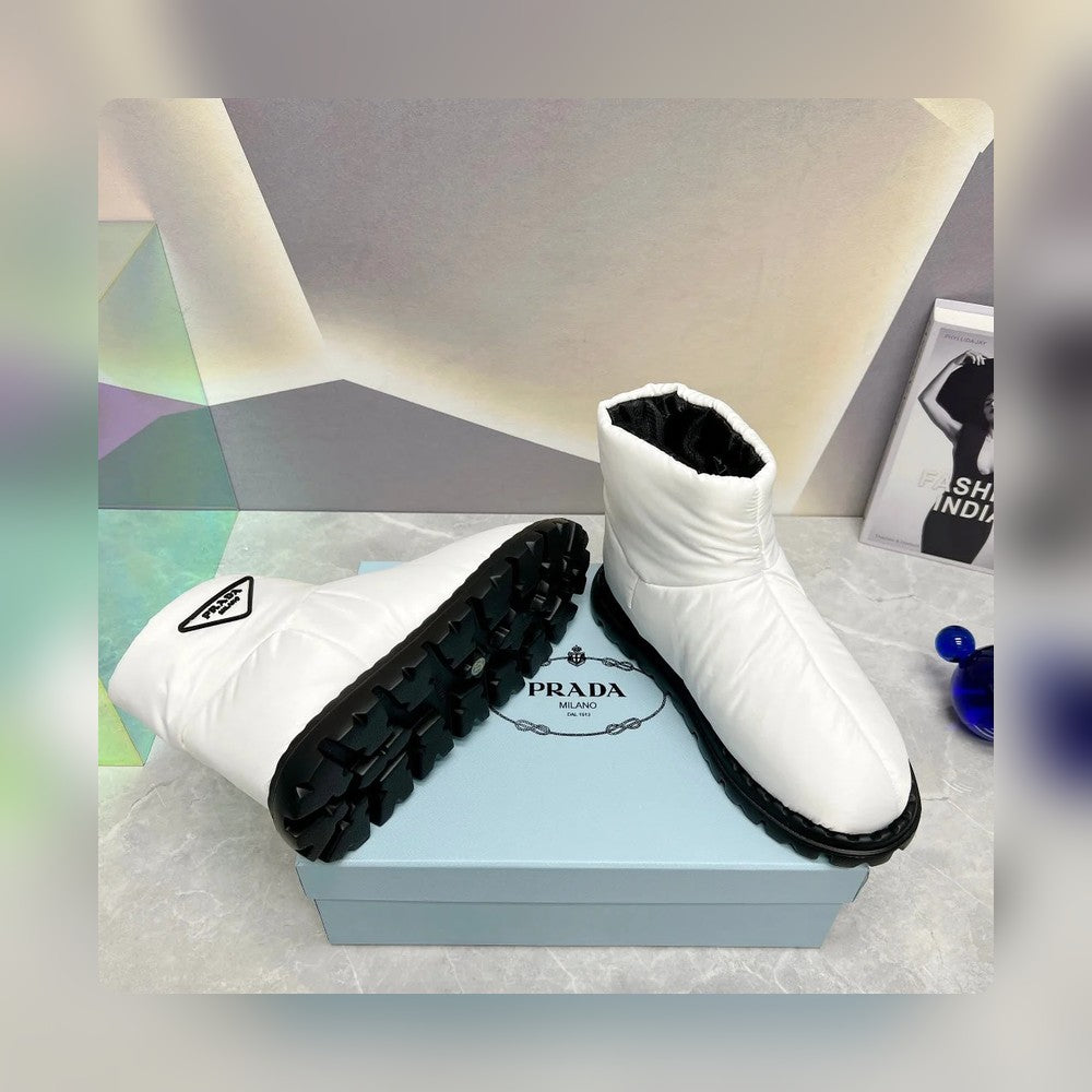 VBS NYLON FABRIC BOOTIES WHITE