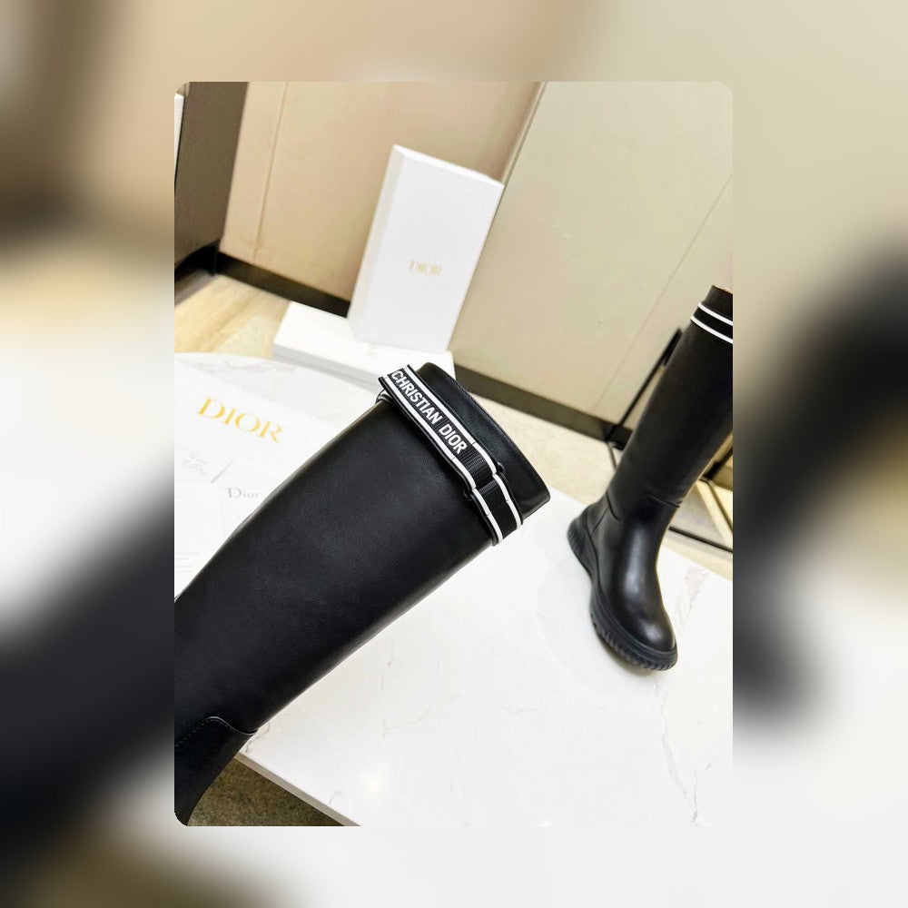 VBS D RACER BOOT CALFSKIN BLACK KDI781VEA S17X