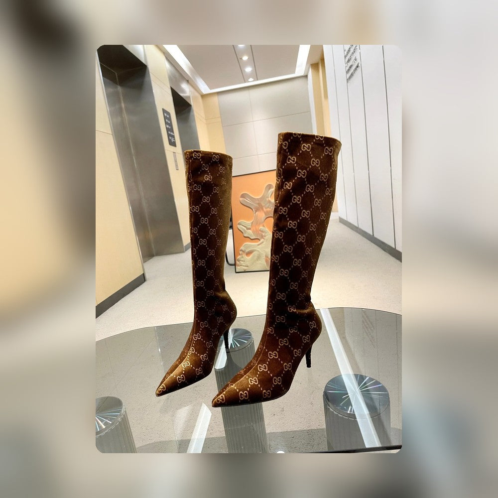 DD WOMEN'S GG KNEE-HIGH BOOT BROWN