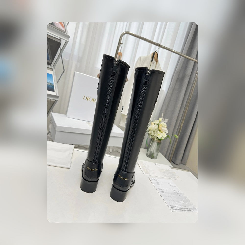 VBS D FOLK HEELED HIGH BOOT BLACK