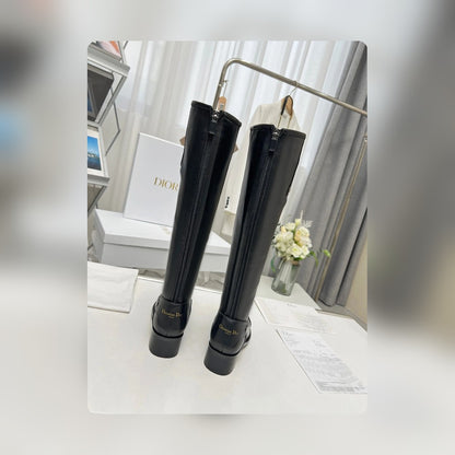 VBS D FOLK HEELED HIGH BOOT BLACK