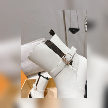nmb BOOTSY ANKLE BOOT WHITE