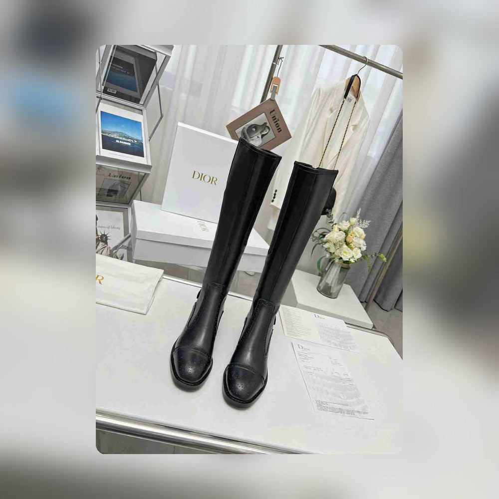 VBS D FOLK BOOT CALFSKIN BLACK