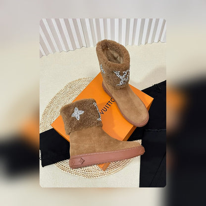 Vbs ANKLE BOOT STUVBSED WITH DIAMONDS BROWN