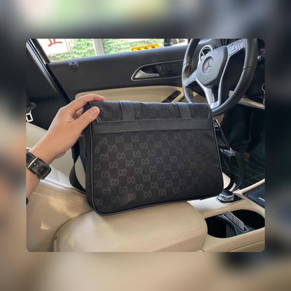 VBS3398-6 Men's bag shoulder bag black cross body bags black cowhide