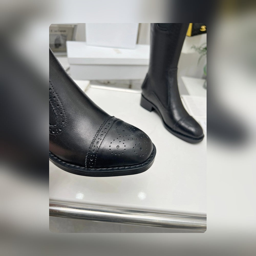 VBS D FOLK HEELED HIGH BOOT BLACK