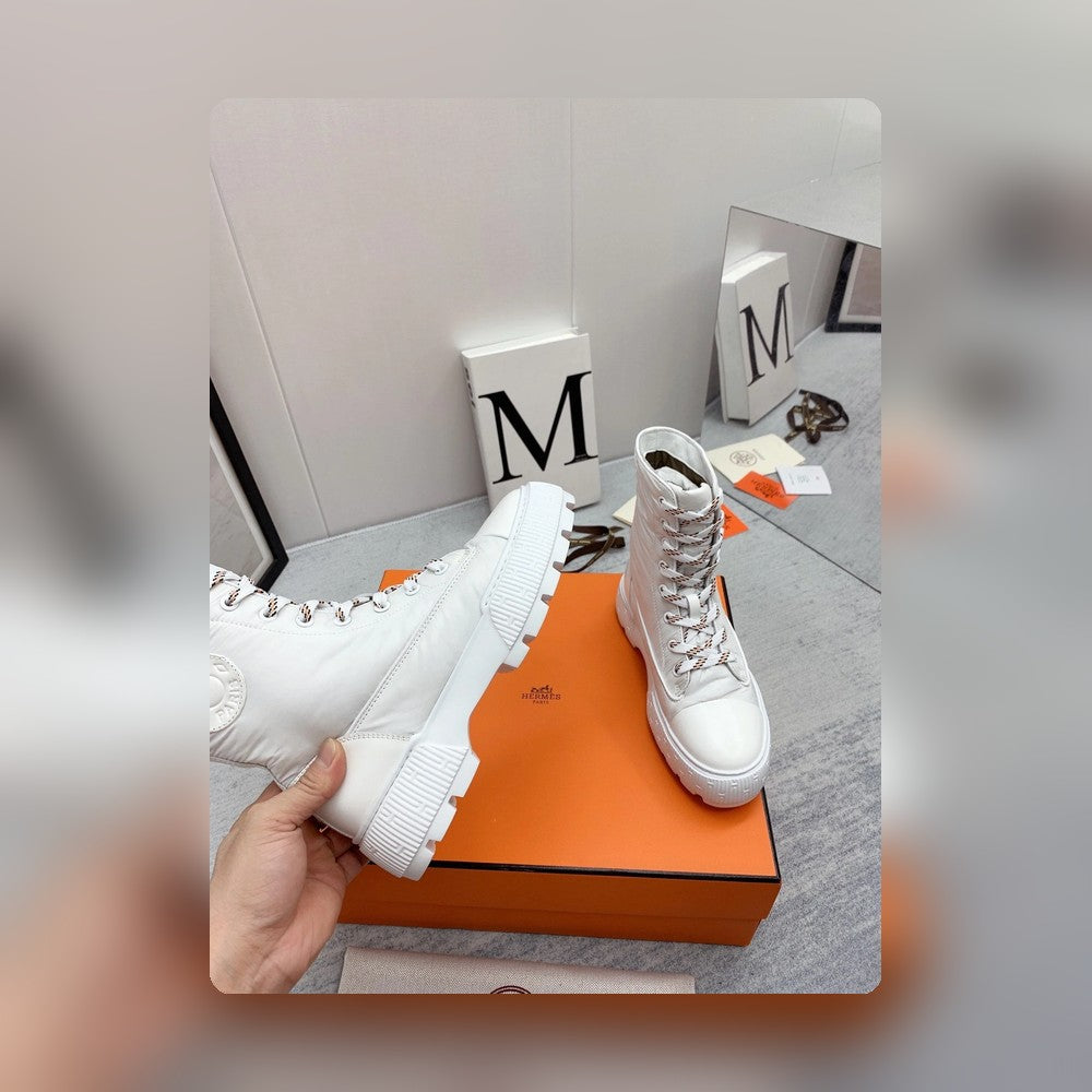 HM FRESH ANKLE BOOTS WHITE