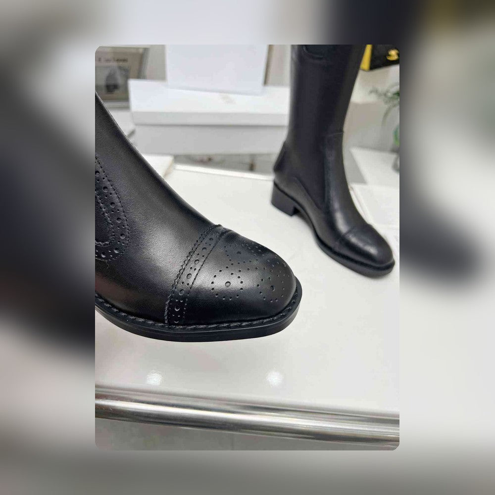 VBS D FOLK BOOT CALFSKIN BLACK