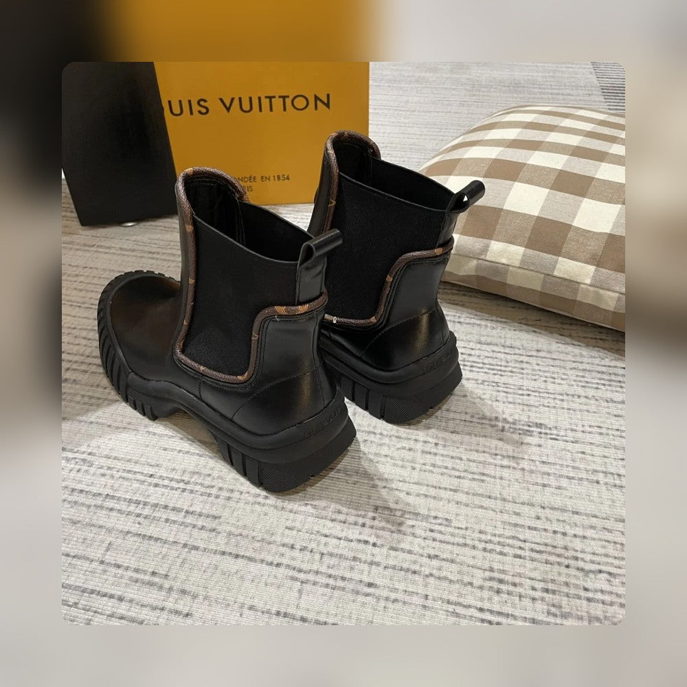 nmb RUBY FLAT ANKLE BOOTS BLACK 1AB0FO