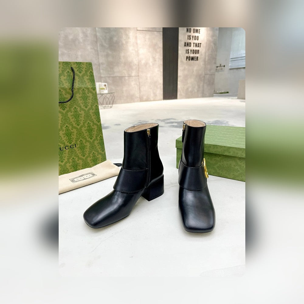 Vbs BLONDIE WOMEN'S ANKLE BOOT LEATHER BLACK 700016C9D001000