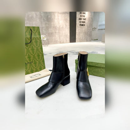 Vbs BLONDIE WOMEN'S ANKLE BOOT LEATHER BLACK 700016C9D001000