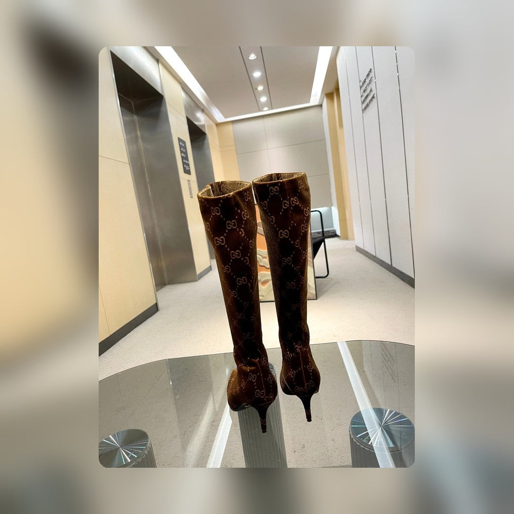 DD WOMEN'S GG KNEE-HIGH BOOT BROWN