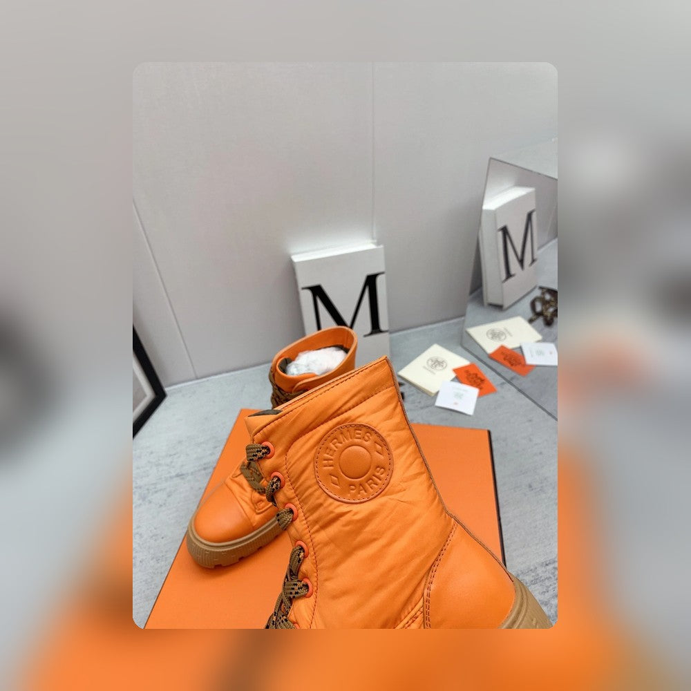 HM FRESH ANKLE BOOTS ORANGE