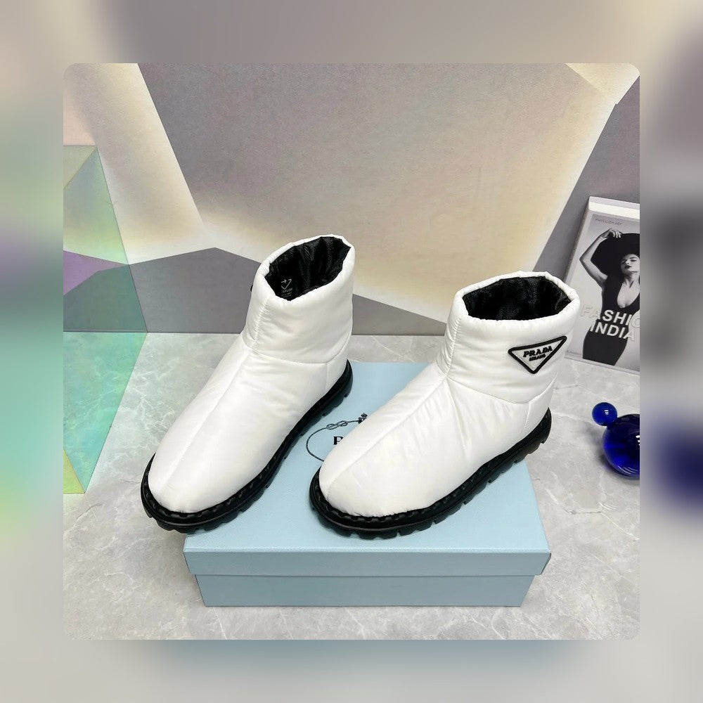 VBS NYLON FABRIC BOOTIES WHITE