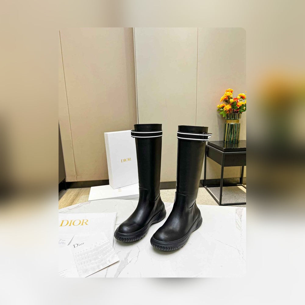 VBS D RACER BOOT CALFSKIN BLACK KDI781VEA S17X