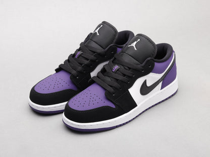 Anum Bags AJ1 Black and purple toes