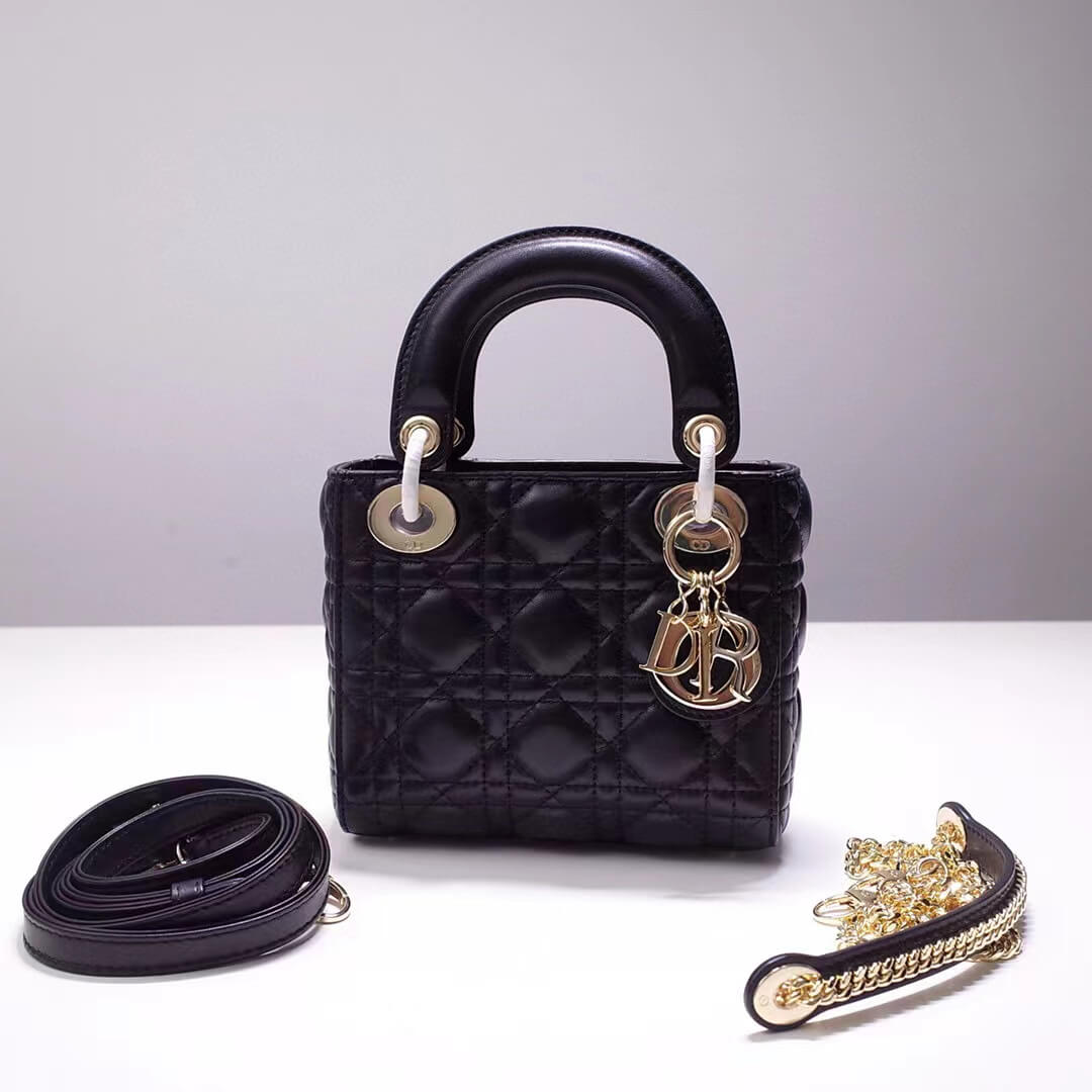 Anum Bags DIR 44531 Mini lady classic minisize 17cm black red