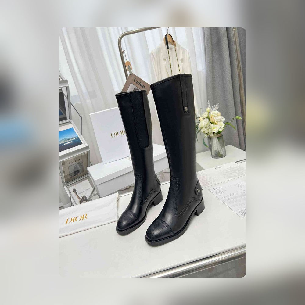 VBS D FOLK BOOT CALFSKIN BLACK