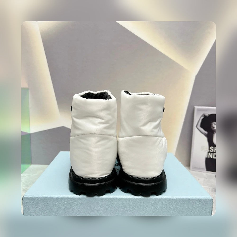 VBS NYLON FABRIC BOOTIES WHITE