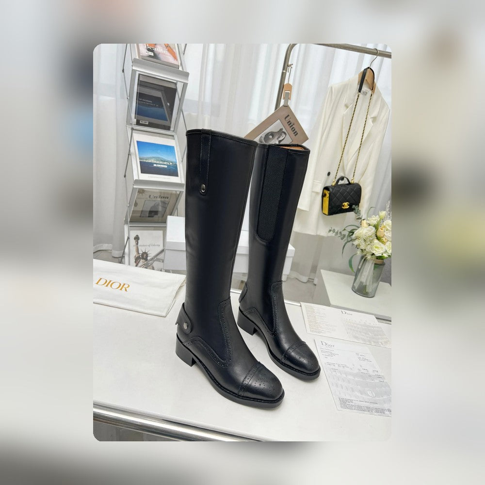 VBS D FOLK HEELED HIGH BOOT BLACK
