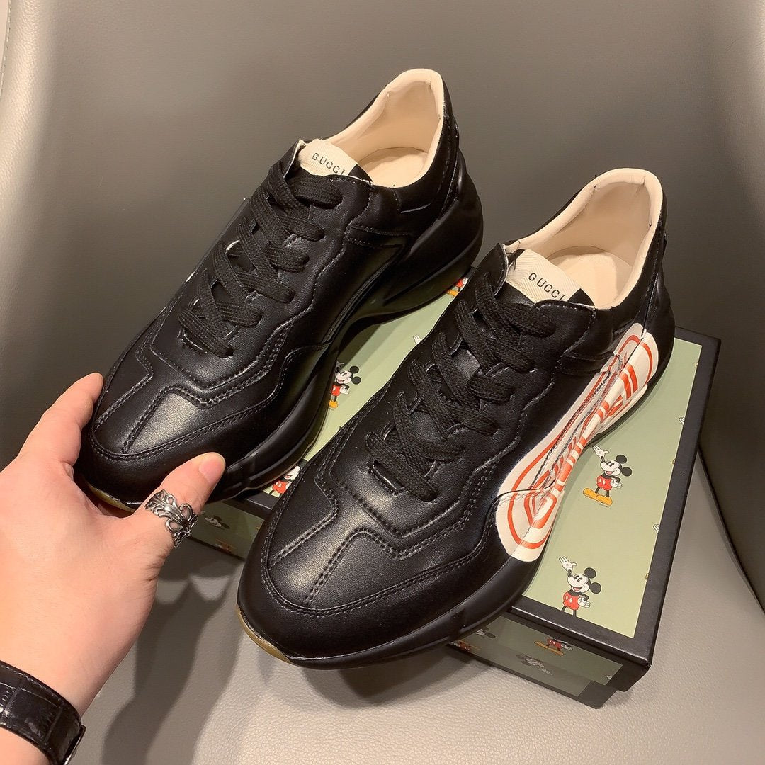 Anum Bags MO-GCI RHYTON VINTAGE TRAINER LA BLACK SNEAKER 143
