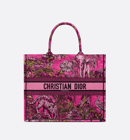 Anum Bags DIR 41CM LARGE FUCHSIA MULTICOLOR BOOK TOTE