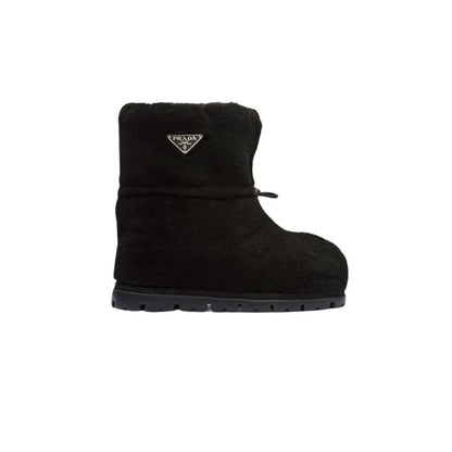 PD SHEARLING BOOTIES BLACK 1U258N 173 F0002 F ZF20