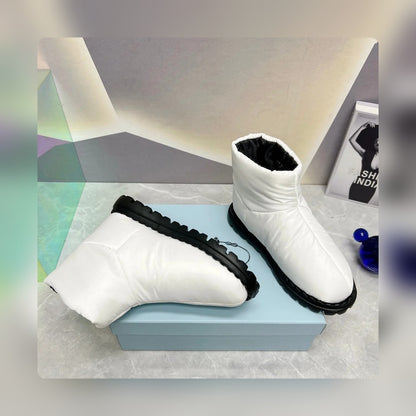VBS NYLON FABRIC BOOTIES WHITE