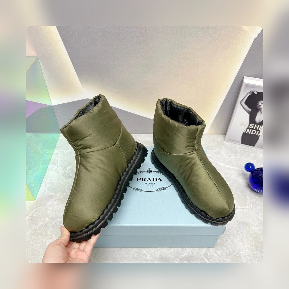 VBS NYLON FABRIC BOOTIES GREEN