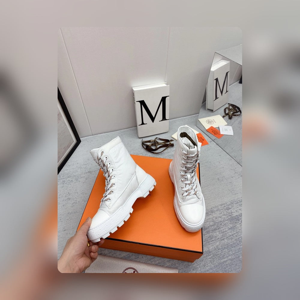 HM FRESH ANKLE BOOTS WHITE