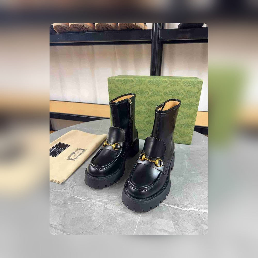 VBS HORSEBIT ANKLE BOOTS LEATHER BLACK