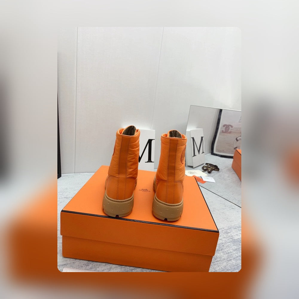 HM FRESH ANKLE BOOTS ORANGE