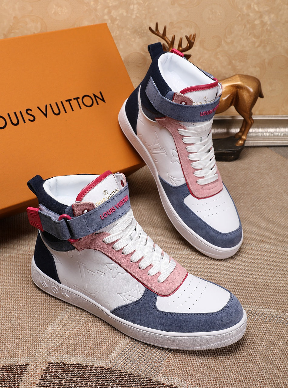 Anum Bags LUV Rivoli High Pink Blue White Sneaker