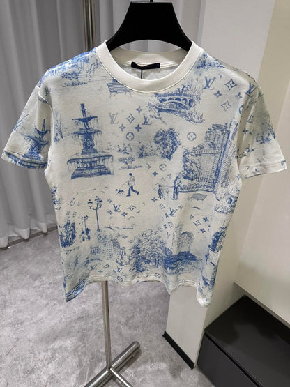 Anum Bags MV - Printed Cotton Pique T-Shirt