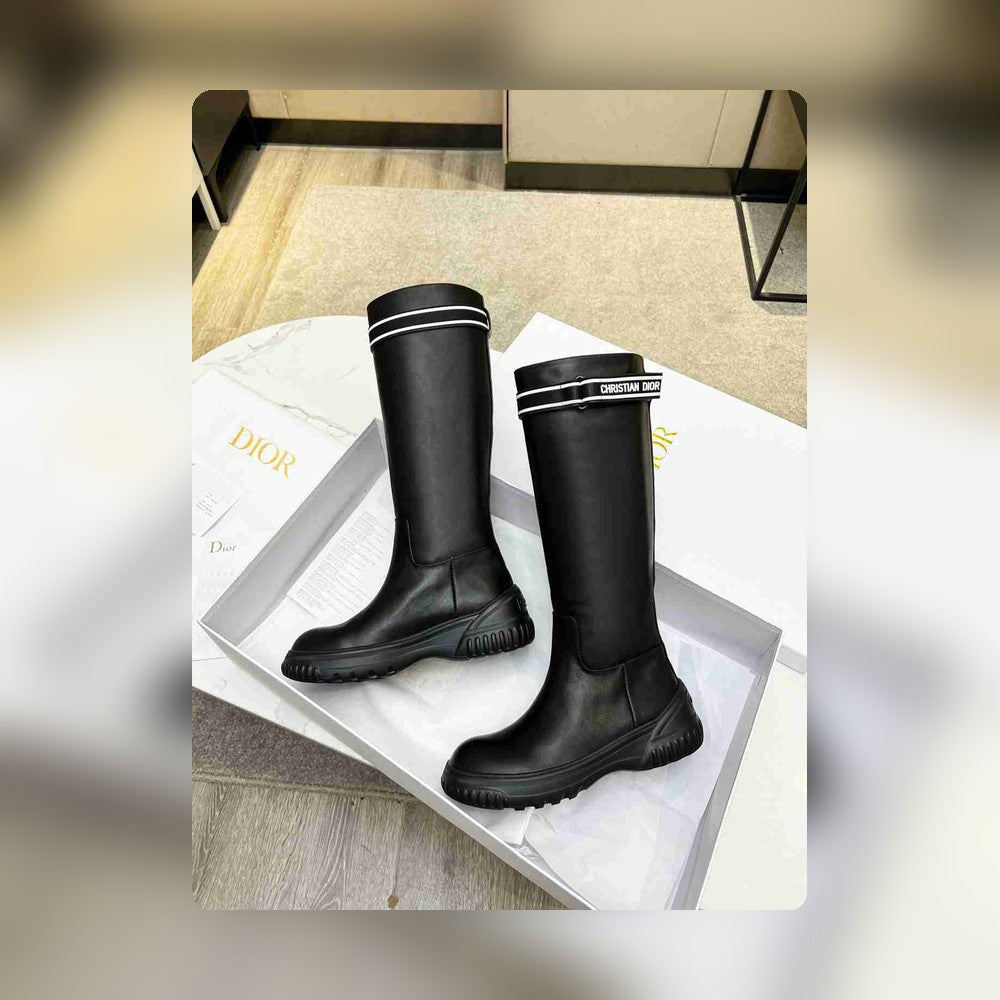 VBS D RACER BOOT CALFSKIN BLACK KDI781VEA S17X